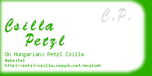 csilla petzl business card